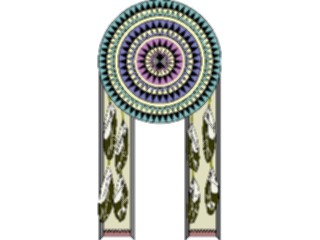 Sticker Custom Preview Image #013530 Americana Native Designs Rosette13