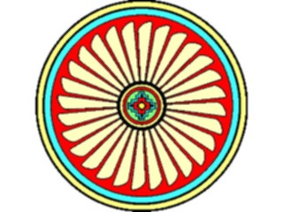 Sticker Custom Preview Image #013532 Americana Native Designs Rosette15