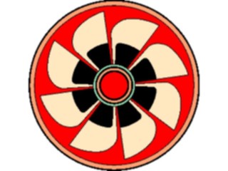 Sticker Custom Preview Image #013534 Americana Native Designs Rosette17
