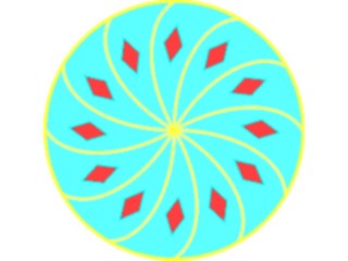 Sticker Custom Preview Image #013536 Americana Native Designs Rosette19