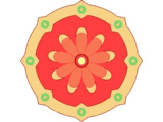 Sticker Custom Preview Image #013537 Americana Native Designs Rosette20