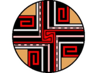 Sticker Custom Preview Image #013542 Americana Native Designs Rosette25