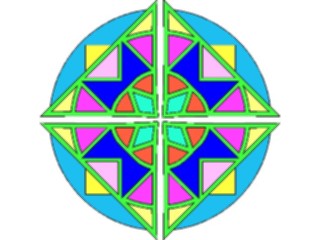 Sticker Custom Preview Image #013552 Americana Native Designs Rosette35