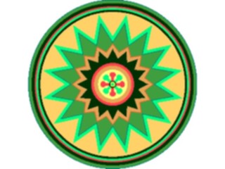 Sticker Custom Preview Image #013553 Americana Native Designs Rosette36