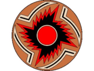 Sticker Custom Preview Image #013554 Americana Native Designs Rosette37