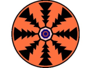 Sticker Custom Preview Image #013555 Americana Native Designs Rosette38