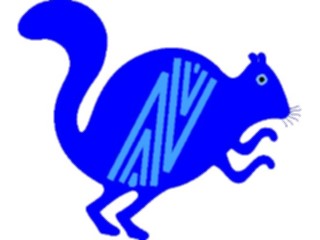 Sticker Custom Preview Image #013585 Americana Native Designs Squirrel