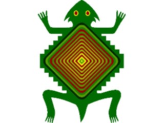 Sticker Custom Preview Image #013615 Americana Native Designs Toad2