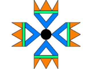 Sticker Custom Preview Image #013629 Americana Native Designs Tribal Symbol03