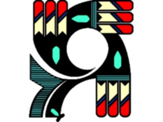 Sticker Custom Preview Image #013661 Americana Native Designs Tribal Symbol35