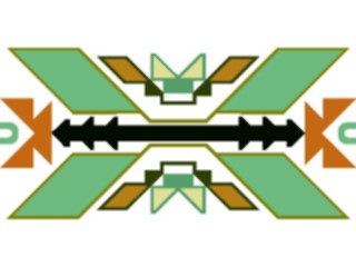 Sticker Custom Preview Image #013683 Americana Native Designs Tribal Symbol57