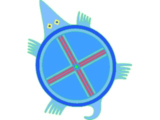 Sticker Custom Preview Image #013711 Americana Native Designs Turtle04