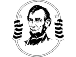 Sticker Custom Preview Image #013777 Americana Symbols History Abraham Lincoln02