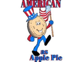 Sticker Custom Preview Image #013807 Americana Symbols History Americanas Apple Pie