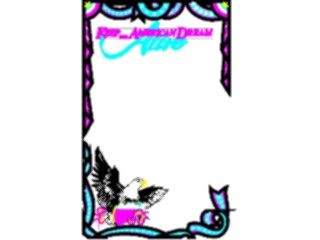 Sticker Custom Preview Image #013809 Americana Symbols History American Dream Frame