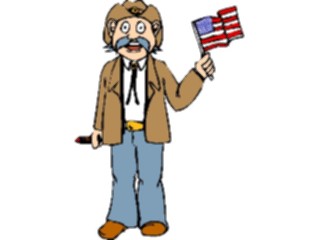 Sticker Custom Preview Image #013811 Americana Symbols History American Man