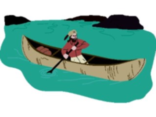 Sticker Custom Preview Image #013845 Americana Symbols History Canoeing