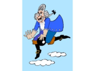 Sticker Custom Preview Image #013849 Americana Symbols History Colonial Man Falling