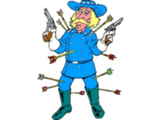 Sticker Custom Preview Image #013864 Americana Symbols History Custer2