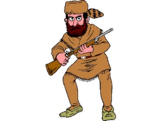 Sticker Custom Preview Image #013867 Americana Symbols History Daniel Boone1