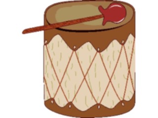 Sticker Custom Preview Image #013871 Americana Symbols History Drum Native American1