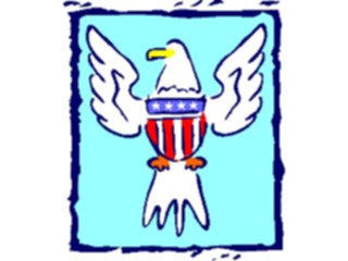 Sticker Custom Preview Image #013896 Americana Symbols History Eagle22