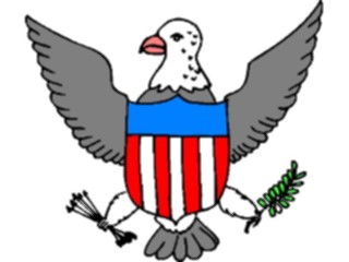 Sticker Custom Preview Image #013900 Americana Symbols History Eagle26