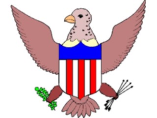 Sticker Custom Preview Image #013904 Americana Symbols History Eagle30