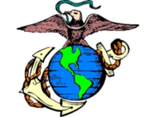 Sticker Custom Preview Image #013908 Americana Symbols History Eagle Anchor