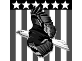 Sticker Custom Preview Image #013910 Americana Symbols History Eagle Flag