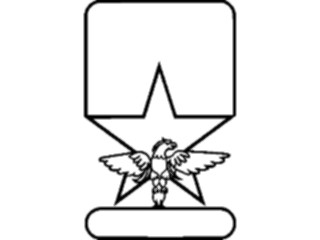 Sticker Custom Preview Image #013912 Americana Symbols History Eagle Frame2