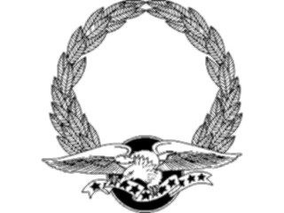 Sticker Custom Preview Image #013913 Americana Symbols History Eagle Wreath