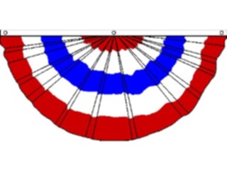 Sticker Custom Preview Image #013916 Americana Symbols History Fan Pleated1