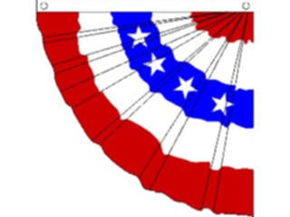 Sticker Custom Preview Image #013917 Americana Symbols History Fan Pleated2