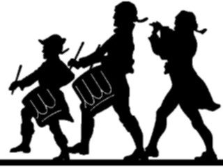 Sticker Custom Preview Image #013928 Americana Symbols History Fife Drum2