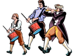 Sticker Custom Preview Image #013929 Americana Symbols History Fife Drums