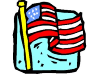 Sticker Custom Preview Image #013972 Americana Symbols History Flag41