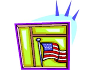 Sticker Custom Preview Image #013995 Americana Symbols History Flag64