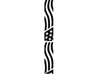 Sticker Custom Preview Image #014007 Americana Symbols History Flag Border3