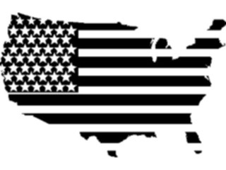 Sticker Custom Preview Image #014013 Americana Symbols History Flag Map1