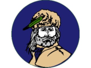 Sticker Custom Preview Image #014020 Americana Symbols History Frontier Man2