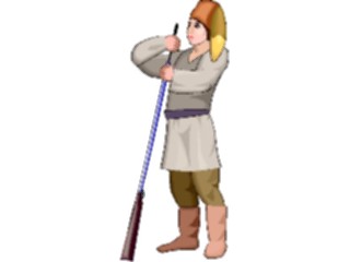 Sticker Custom Preview Image #014026 Americana Symbols History Frontier Man8