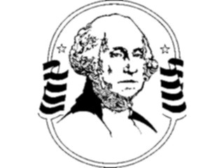 Sticker Custom Preview Image #014033 Americana Symbols History George Washington03