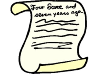 Sticker Custom Preview Image #014065 Americana Symbols History Gettysburg Address