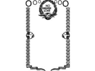 Sticker Custom Preview Image #014067 Americana Symbols History Greater Love Frame