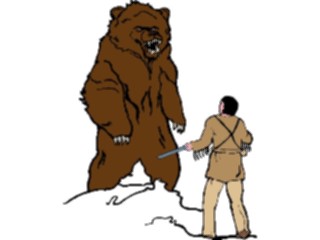 Sticker Custom Preview Image #014075 Americana Symbols History Hunter Bear