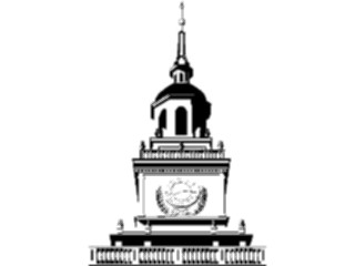 Sticker Custom Preview Image #014076 Americana Symbols History Independence Hall