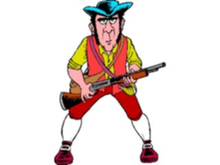 Sticker Custom Preview Image #014117 Americana Symbols History Minuteman1