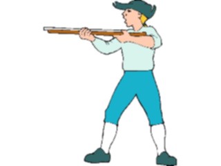 Sticker Custom Preview Image #014119 Americana Symbols History Minuteman3