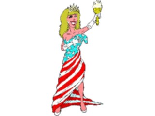 Sticker Custom Preview Image #014123 Americana Symbols History Miss Liberty1